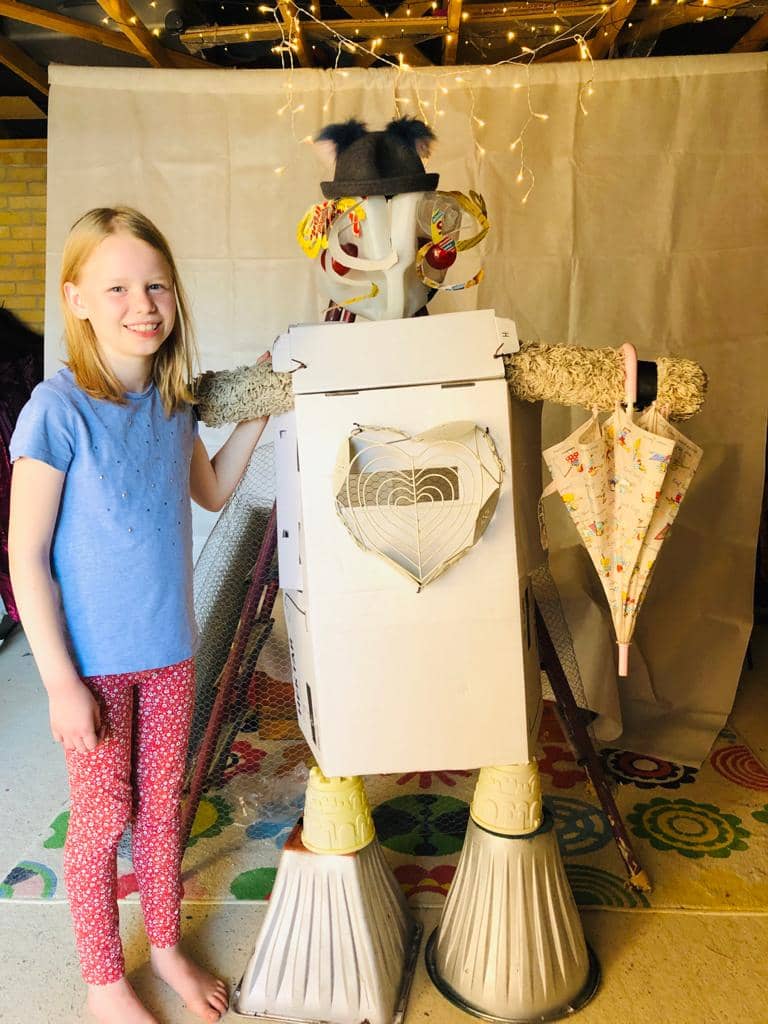 A rubbish robot as part of our Junkyard Challenge!