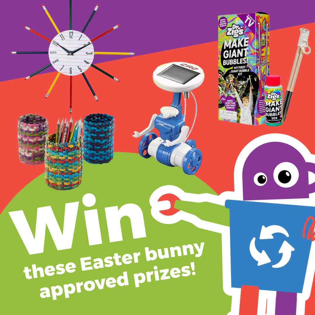 Enter Waste Wise Kids’ Eggstra special Easter Recycling Competition!